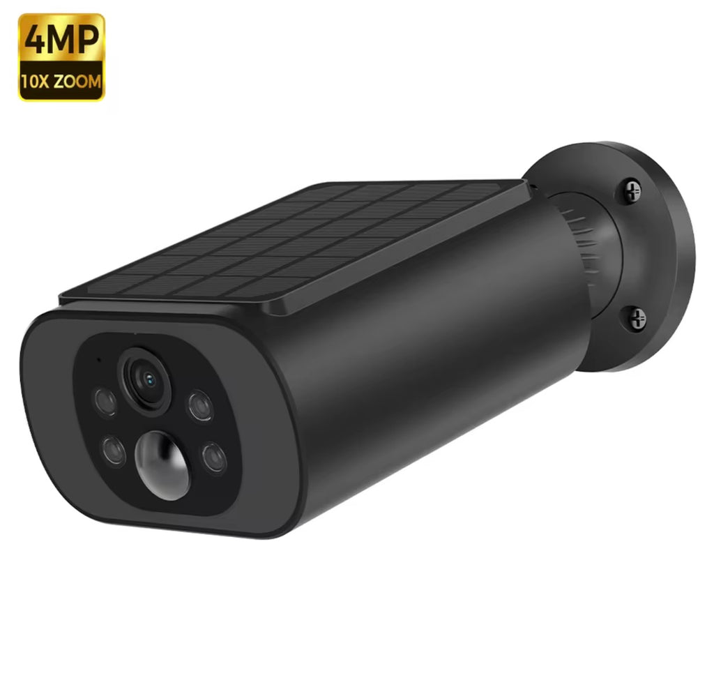 Solar WiFi Outdoor Security Camera 2.5K – AI Motion Detect, Color Night Vision, Wireless