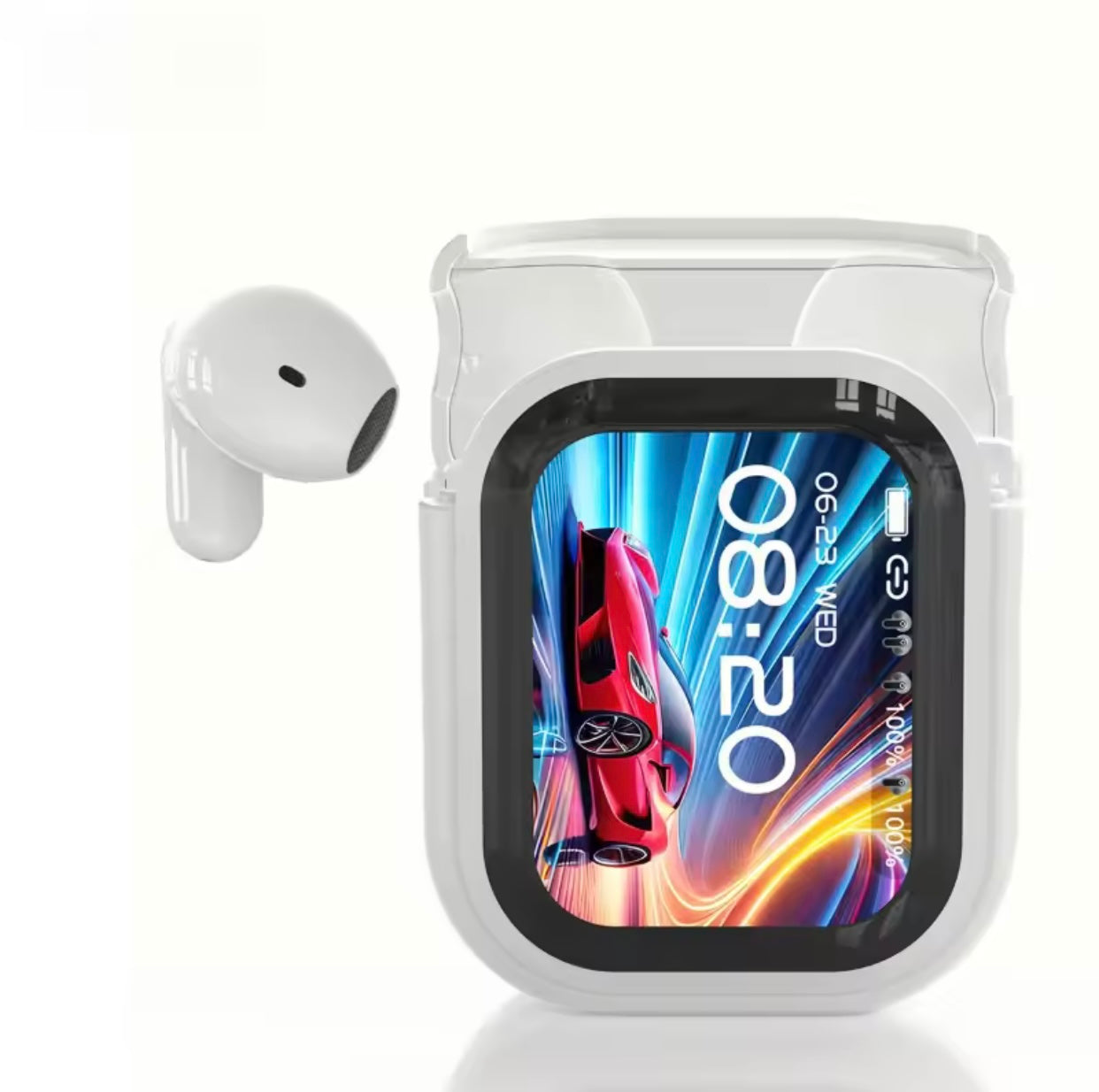 NE200 AI Translation TWS Earbuds - ANC Noise Cancelling, 134 Languages, Full Color Touch Screen